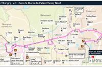 a map of the chicago marathon route at Maison proche de Disneyland, de Paris et des JO in Pomponne