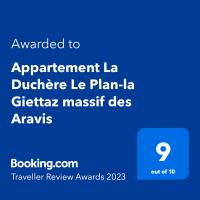 Certyfikat, podpis lub inny dokument wystawiony w obiekcie Appartement La Duchère Le Plan-la Giettaz massif des Aravis