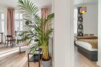 Łóżko lub łóżka w pokoju w obiekcie Kamienica Centrum Apartament nr 6