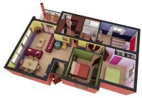 Plán poschodí v ubytovaní Casa Jardín Oriental