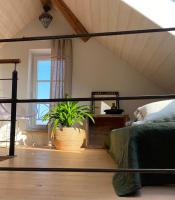 Ferienwohnung d.d. Chaletにあるベッド