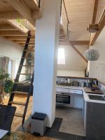 Ferienwohnung d.d. Chaletにあるキッチンまたは簡易キッチン