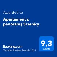 Certifikát, ocenenie alebo iný dokument vystavený v ubytovaní Apartament z panorama Szrenicy - duzy 70m2, 2 sypialnie i salon, idealny dla duzej grupy!