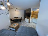 A television and/or entertainment centre at LUX apartmany Romantika CHOPOK 7, 19