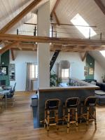 Ferienwohnung d.d. Chaletにあるシーティングエリア