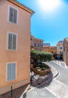 a view from the side of a building at Hotel Les Palmiers in Sainte-Maxime