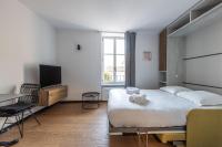 Postel nebo postele na pokoji v ubytování LB Vacation Rentals I Studio - Forville, Palais, Croisette, Plages