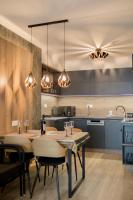 Kuchyňa alebo kuchynka v ubytovaní Gold Mandala Apartman Siófok By BLTN