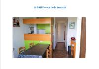Łóżko lub łóżka w pokoju w obiekcie Appartement terrasse 1 chambre