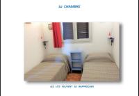 Łóżko lub łóżka w pokoju w obiekcie Appartement terrasse 1 chambre