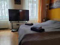 A bed or beds in a room at Leopoldauer Apartment