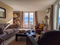 Część wypoczynkowa w obiekcie Maison familiale en montagne avec vue merveilleuse sur le massif de Belledonne