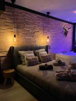 Posteľ alebo postele v izbe v ubytovaní Sweet love rustic/chic