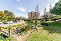 A garden outside Apartamento en bellavista