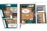 Plán poschodí v ubytovaní Appartement 300 m plage et port