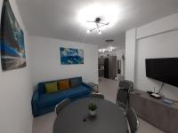 A television and/or entertainment centre at SYKA Thassos - Villa 4 Rooms SKALA RACHONIOU
