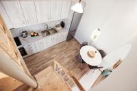 Kuchyň nebo kuchyňský kout v ubytování Whitelist Maisonette I and II in Mykonos Town
