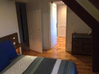 Łóżko lub łóżka w pokoju w obiekcie Chambres d'hôtes MoulinDT