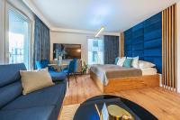 Część wypoczynkowa w obiekcie Glow Apartments, Letnica - Apartamenty Przystań Siódme Niebo