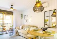 A seating area at Apartamento Pink Arena