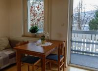 Balkón nebo terasa v ubytování Lake House Sebanc