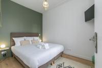 Posteľ alebo postele v izbe v ubytovaní MBA Splendide Appart - Le Raincy - Banlieue Paris