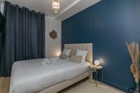 Posteľ alebo postele v izbe v ubytovaní MBA Splendide Appart - Le Raincy - Banlieue Paris