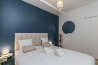Posteľ alebo postele v izbe v ubytovaní MBA Splendide Appart - Le Raincy - Banlieue Paris