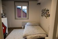 Posteľ alebo postele v izbe v ubytovaní Maison de ville calme Rouen St.Paul 2ch proche CHU