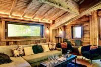 Część wypoczynkowa w obiekcie Chalet de luxe sur les pistes - 5 chambres