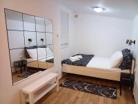 Posteľ alebo postele v izbe v ubytovaní Skyloft Zagreb