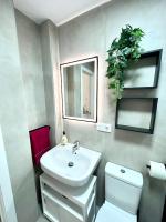 Kúpeľňa v ubytovaní Coqueto apartamento céntrico con piscina