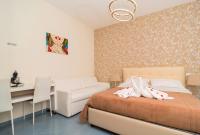 Guest House Emily Suites Sorrentoにあるベッド