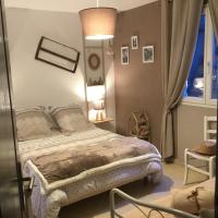 a bedroom with a bed and a window at Mon rêve in Les Martys