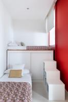 Posteľ alebo postele v izbe v ubytovaní Buen viaje home, con patio privado