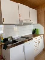 Kuchyň nebo kuchyňský kout v ubytování Bogen Hostel