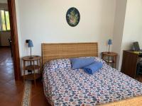 A bed or beds in a room at Villa Delfino Blu con accesso diretto al mare dalla scogliera e privacy impagabile.