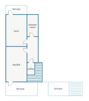 The floor plan of Villa Sapphire by Villa Plus