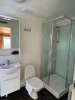 Koupelna v ubytování Bogen Hostel