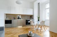 Kuchyň nebo kuchyňský kout v ubytování Apartment Brno