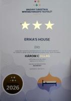 Erika's House. tanúsítványa, márkajelzése vagy díja