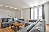 Część wypoczynkowa w obiekcie Appartement Quartier Le Marais 1 Free Netflix