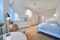 Łóżko lub łóżka w pokoju w obiekcie Apartamenty Sun & Snow Old Town Gdańsk