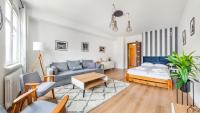 Łóżko lub łóżka w pokoju w obiekcie Apartamenty Sun & Snow Old Town Gdańsk