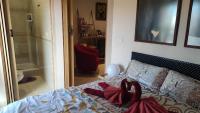 A bed or beds in a room at apartemento rural