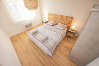 Łóżko lub łóżka w pokoju w obiekcie Appartement Modane Wifi stationnement gratuit