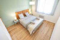Łóżko lub łóżka w pokoju w obiekcie Appartement Modane Wifi stationnement gratuit