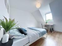 Posteľ alebo postele v izbe v ubytovaní 2e étage appartement entier 3 pièces idéal 2 personnes, 2 chambres communiquantes en enfilade, WIFI, espace travail parking gratuit