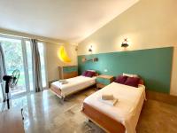 Łóżko lub łóżka w pokoju w obiekcie Confortable Chalet con piscina