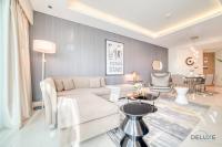 Posezení v ubytování Polished 3BR at DAMAC Towers by Paramount A Business Bay by Deluxe Holiday Homes